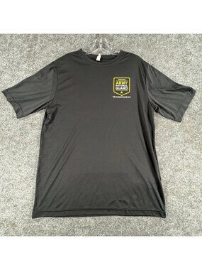 Team 365 Montana Army National‎ Guard Performance T-Shirt Mens M Black Crewneck